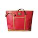 Dooney & Bourke Bags | Dooney & Bourke Red Leather With Tan Accents Tote Bag | Color: Brown/Red | Size: Os