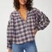 Free People Tops | Free People We The Free Women’s Jessi Plaid Top Size Medium | Color: Blue/Pink | Size: M