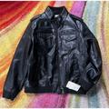 Levi's Jackets & Coats | Levi’s Vegan/Faux Leather Shearling Lined Aviator Bomber Flight Jacket Xl | Color: Black | Size: Xl