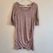 Free People Dresses | Free People Beach Dress Short Sleeve Purple Womens Extra Small Mini | Color: Purple | Size: Xs