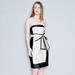 J. Crew Dresses | 283. J. Crew Collection Framed Bow Strapless Dress Nwt Holiday Sz 0 | Color: Black/White | Size: 0