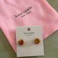 Kate Spade Jewelry | Kate Spade Rise And Shine Light Peach Earrings. Nwt. $39 Retail With Gift Bag | Color: Gold/Pink | Size: Os