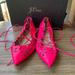 J. Crew Shoes | J. Crew Pink Leather Eyelet Lace-Up Flats Size 9.0 | Color: Pink | Size: 9