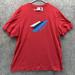 Adidas Shirts | Adidas Shirt Men Extra Large Adult Red Blue Athletic Training Fit Gym Outdoors | Color: Red | Size: Xl