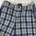 American Eagle Outfitters Shorts | American Eagle Outfitters Mens Navy-Grey Plaid Flat Front Shorts - Size 30 | Color: Blue/Gray | Size: 30