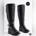 Torrid Shoes | Buckle Knee Boot (Ww) | Color: Black | Size: 11