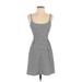 Soprano Casual Dress - A-Line Scoop Neck Sleeveless: Gray Dresses - Women's Size Medium