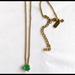 Kate Spade Jewelry | Kate Spade Green Gem Necklace | Color: Gold/Green | Size: Os