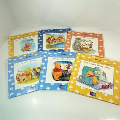 Disney Toys | Lot Of 6 Disneys My Very First Winnie The Pooh Books Grolier Tigger Roo Piglet | Color: Orange/Red | Size: Os