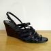 J. Crew Shoes | J Crew Black Leather Merkato Midheel Wedge | Color: Black | Size: 10