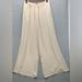 Zara Pants & Jumpsuits | 2222 Zara Flowy Cream/Eggshell Colored Pants Women’s Size S | Color: Cream/Red | Size: S