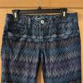 American Eagle Outfitters Jeans | American Eagle Outfitters Women’s Feather Printed Jeggings Blue Purple Size 6 | Color: Blue/Purple | Size: 6