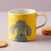 Anthropologie Dining | Anthropologie Carole Atkins Furry Friends Mug | Color: Yellow | Size: Os