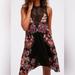 Free People Dresses | Free People Intimately Marsha Printed Slip Dress, Size S | Color: Black/Pink | Size: S