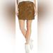 Free People Skirts | Free People Modern Femme Vegan Mini Skirt (Faux Leather) Army Green Size 8 | Color: Green | Size: 8