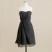 J. Crew Dresses | J. Crew Leona Grey Silk Strapless Dress | Color: Gray | Size: 0