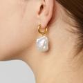 Zara Jewelry | Anthropologie Boho Keshi Pearl Earrings | Color: Gold/Yellow | Size: Earrings, Pic 1