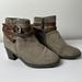 Michael Kors Shoes | Michael Kors Fawn Ren Boots Ankle Booties Gray Suede Leather 2" Heel Sz 3 | Color: Gray/Tan | Size: 3g