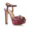 Michael Kors Shoes | Michael Kors Plattform Heels | Color: Black/Red | Size: 9