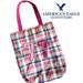 American Eagle Outfitters Bags | American Eagle Retro Tote/Beach Bag Pink Plaid With Inside Pockets | Color: Pink | Size: Os