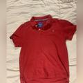 American Eagle Outfitters Shirts | American Eagle Red Polo Shirt Men's Size L Vintage Fit Short Sleeve Golf Rugby | Color: Red | Size: L