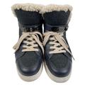 Coach Shoes | Coach Dark Grey Richmond Wool And Shearling High Top Latch Fashion Sneakers 10b | Color: Gray | Size: 10