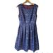 Anthropologie Dresses | Anthropologie Dear Creatures Wishing Pond Sleeveless Dress Pleated Skirt Pockets | Color: Blue/Purple | Size: S