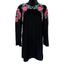 Zara Dresses | Black Velour, Embroidered And Beaded Zara Mini Dress Size M | Color: Black | Size: M