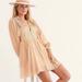 Free People Dresses | Free People Fp One Karma Eyelet Mini Dress In Nude Size Small | Color: Cream | Size: S