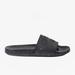 Gucci Shoes | Gucci Black Rubber Logo Slides | Color: Black/Gray | Size: 6.5