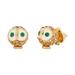 Kate Spade Jewelry | Kate Spade Night Bird Pav Stud Gold Earrings | Color: Green/White | Size: Os