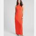 Athleta Dresses | Athleta Santorini Torch Red Upf Sustainable Material Maxi Sleeveless Dress S | Color: Orange/Red | Size: S