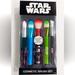 Disney Makeup | Disney Star Wars 5 Piece Cosmetic Makeup Brush Set Darth Vader Lightsaber - Nib | Color: Black/Red | Size: Os