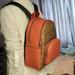 Coach Bags | Coach Cj593 Court Backpack In Signature Canvas Silver/Khaki/Tangerine (Last One) | Color: Orange/Tan | Size: Os