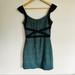 Free People Dresses | Free People Teal/Black Bodycon Dress | Color: Black/Blue | Size: S