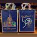 Disney Bags | 2 Walt Disney World 50th Anniversary Tote Bags | Color: Blue/Gold | Size: Os