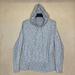 Athleta Tops | Athleta Studio Rib Hoodie Sweatshirt Womens M Gray Long Sleeve Relaxed Fit | Color: Gray | Size: M