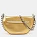 Burberry Bags | Burberry Gold Leather Mini Olympia Zip Chain Bag | Color: Gold | Size: Os