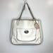 Coach Bags | Coach Poppy Pebbled Leather Shoulder Bag White | Color: White | Size: Os