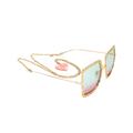 Gucci Accessories | Gucci Gold Chain Blue Pink Gradient Lens Women Sunglasses Authentic | Color: Gold/Pink | Size: 57-21-145mm