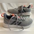 Adidas Shoes | Guc Womens Adidas Gray Athletic Walking/Running Shoes Youth Size 6 Womens Size 8 | Color: Gray/Orange | Size: Youth Size 6/ Women’s Size 8