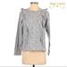 J. Crew Tops | J. Crew Mercantile Stars And Ruffles Grey And Navy Sweatshirt | Color: Blue/Gray | Size: Xs