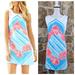 Lilly Pulitzer Dresses | Lilly Pulitzer Xs A Line Dress, Blue And White With Pink Shells | Color: Blue/Pink | Size: Xs
