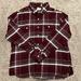 American Eagle Outfitters Shirts | Men’s American Eagle Super Soft Burgundy Black & White Plaid Flannel Button Down | Color: Black/Red | Size: Xl