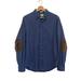 J. Crew Shirts | Mens J. Crew Blue Flannel Elbow Patch Button Down Shirt Slim Fit Small | Color: Blue/Tan | Size: S