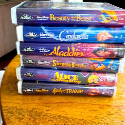 Disney Media | 6 Black Diamond Disney Vhs Tapes, Minimally Viewed, With Cases | Color: Black | Size: Os