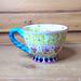 Anthropologie Kitchen | Anthropologie Colorful Floral Mug | Color: Green/Pink | Size: 12 Oz