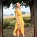 Madewell Dresses | Madewell Nwt Silk Wrap Maxi Dress In Butterfly Garden, 10 | Color: Yellow | Size: 10