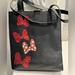 Disney Bags | Disney Parks Exclusive Minnie Mouse Sequined Bow Tote Bag | Color: Black/Red | Size: Os