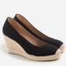 J. Crew Shoes | J. Crew Seville Espadrille Wedges In Canvas, Black | Color: Black/Tan | Size: 10